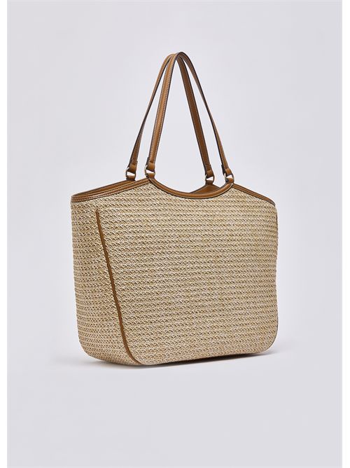 Borsa tote grande in rafia LIU JO | AA6208T383A/00005